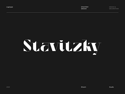 Stavitzky — Logo Design branding design font graphic design identity logo logotype type typography