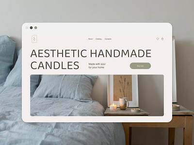 Scent of Story aesthetic candle design digital handmade interface landing shop ui uidesign ux uxdesign