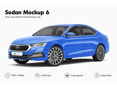 Skoda Octavia Sedan Mockup auto car mockup mockup skoda skoda octavia stickers template vehicle mockup vehicle wrap wrapping