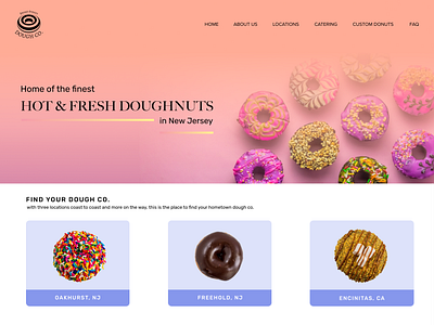 Donut shop homepage refresh 🍩✨ adobexd design inspiration ui