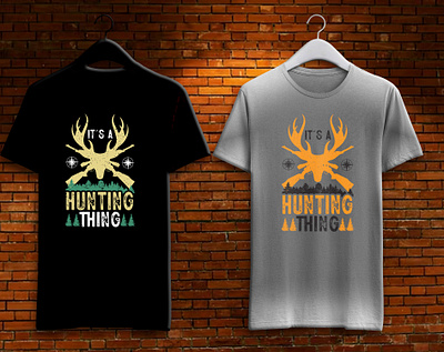 Hunting T Shirt app branding design graphic design illustration logo typography vector