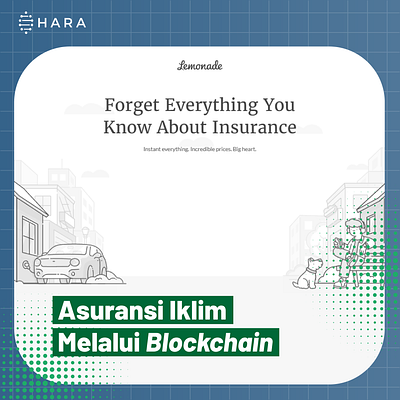 2022 HARA - Instagram Post - Asuransi Iklim Melalui Blockchain design graphic design