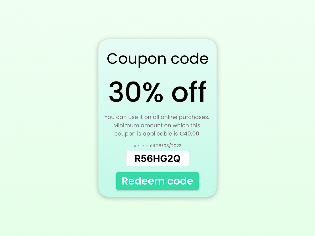 Redeem Coupon designs, themes, templates and downloadable graphic