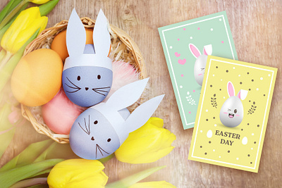 Easter Eggs Graphic Elements design easter easter bunny easter eggs easter rabbit graphic design holiday cards illustration typography vector