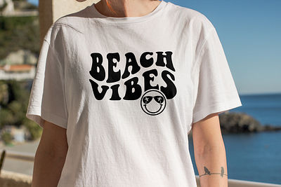 Beach Vibes, Summer T-Shirt beach blue graphic design ocean shirt design summer summer shirt summer tshirt vibes