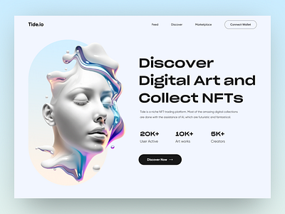 NFT Market - NFT Website Design bl blockchain branding design graphic design ui web