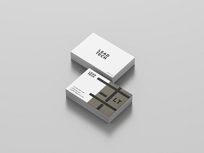 Lead Tech business card adobe photoshop app branding business card card clean cool design graphic design illustration logo