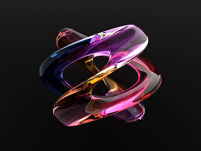 Abstract Shape Animation 3d 3d animation 3dart abstract animation blender glass glass material icon illustration loop render shape symbol