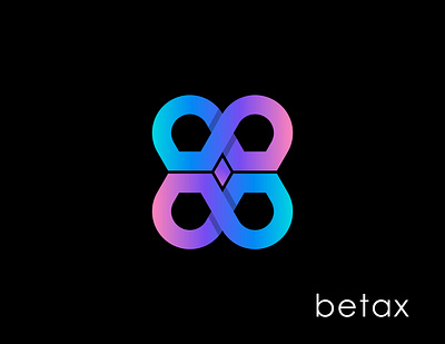 BetaX Logo Ideas b logo beta bitcoin blockchain branding bx logo chatgpt coin crypto fintech gradient lettering logo logo design minimal tech technology x logo