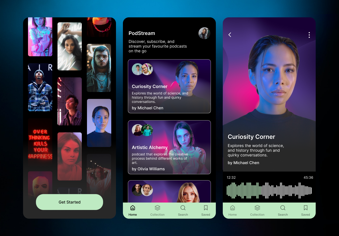 Podcast App | Podstream by Upasna Chhabra on Dribbble