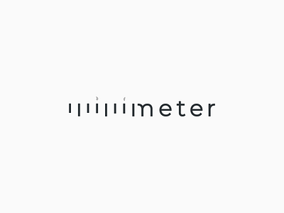 Millimeter black white clever dribbble millimeter simple typography wordmark