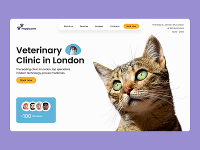 Vet Clinic Website | Pet Health 3d branding design development health care landing page pet care redesign ui uidesign ux uxdesign vet clinic veterinarian veterinary veterinary clinic web