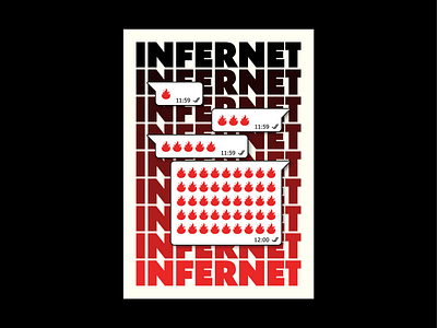 "INFERNET" // POSTER adobe illustrator adobe photoshop art direction brand branding campaign concept design graphic design illustration layout logo minimal paper poster poster design print social vector visual design