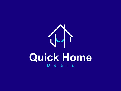 Quick Home Deals logo design adobe art brand identity brand identity design branding business logo design graphic graphic design home logo illustration logo logo creation logo design logo maker minimalist logo monogram real estate real estate logo visual identity