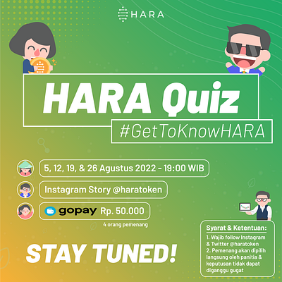 2022 HARA - Instagram Post - #GetToKnowHARA design graphic design