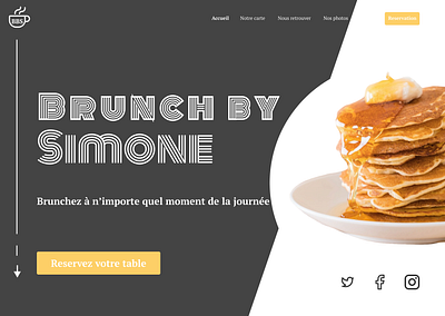 Brunch By Simone DOTW app design graphic design ui ux