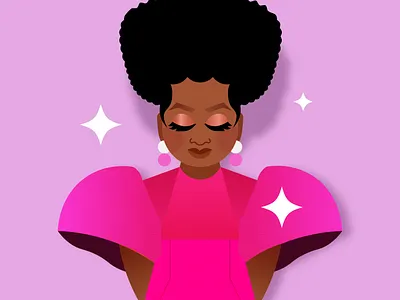 Quinta Brunson abbott elementary adobe illustrator art design girl grain graphic design illustration illustrator noise pink portrait portrait art quinta brunson texture vector vector art vector design vector portrait woman