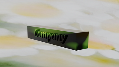 3D Company name logo 3d background branding graphic design logo