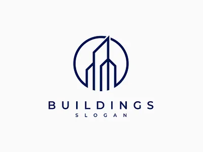 Cityscape Building Minimal Logo architectural architecture building city cityscape construction design elegant graphic design illustration logo logo design luxury minimal minimalist modern property simple town vector