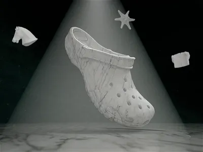 crocs universe vol.2 3d animation art blender branding c4d cinema 4d crocs horse marble motion motion design motion graphics museum octane redshift shoes star