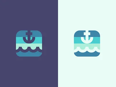 Anchor anchor branding design figma illustration minimal sea simple water