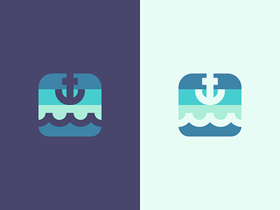 Anchor anchor branding design figma illustration minimal sea simple water