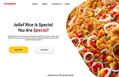food landing page landing pageuxdesign web
