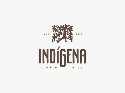 Logo Indigena brand branding design font graphic design illustration logo logotype vector