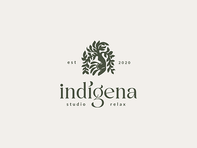 Logo Indigena brand branding design font graphic design illustration logo logotype vector