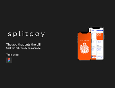 SplitPay | The App to Split the Bill app mobile ui ux