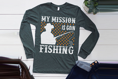My Mission Is Going Fishing Funny T-Shirt amazon t shirts amazon t shirts design design fishing t shirt fishing t shirt design illustration tshirt tshirt art tshirt design tshirtlovers typography t shirt