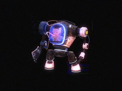 #148 Robot Concept inspired by DEATH STRANDING / Blender 3D 3d baby character concept death stranding digital game art kojima mech modeling robot scifi