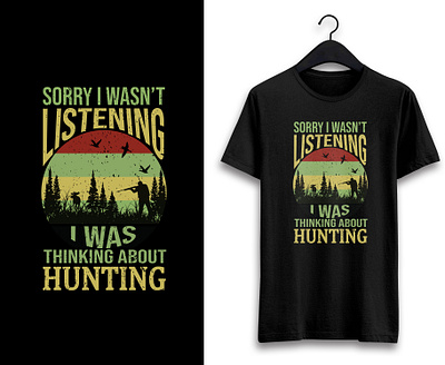 Hunting T Shirt app branding design graphic design illustration logo typography vector