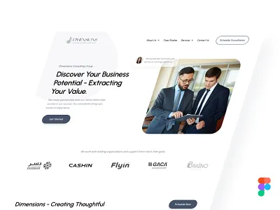 Business Consultant Website Design design illustration ui ux