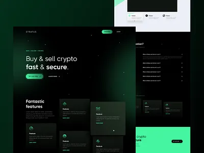 Crypto Website Design graphic design ui ux vector