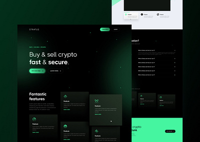 Crypto Website Design graphic design ui ux vector