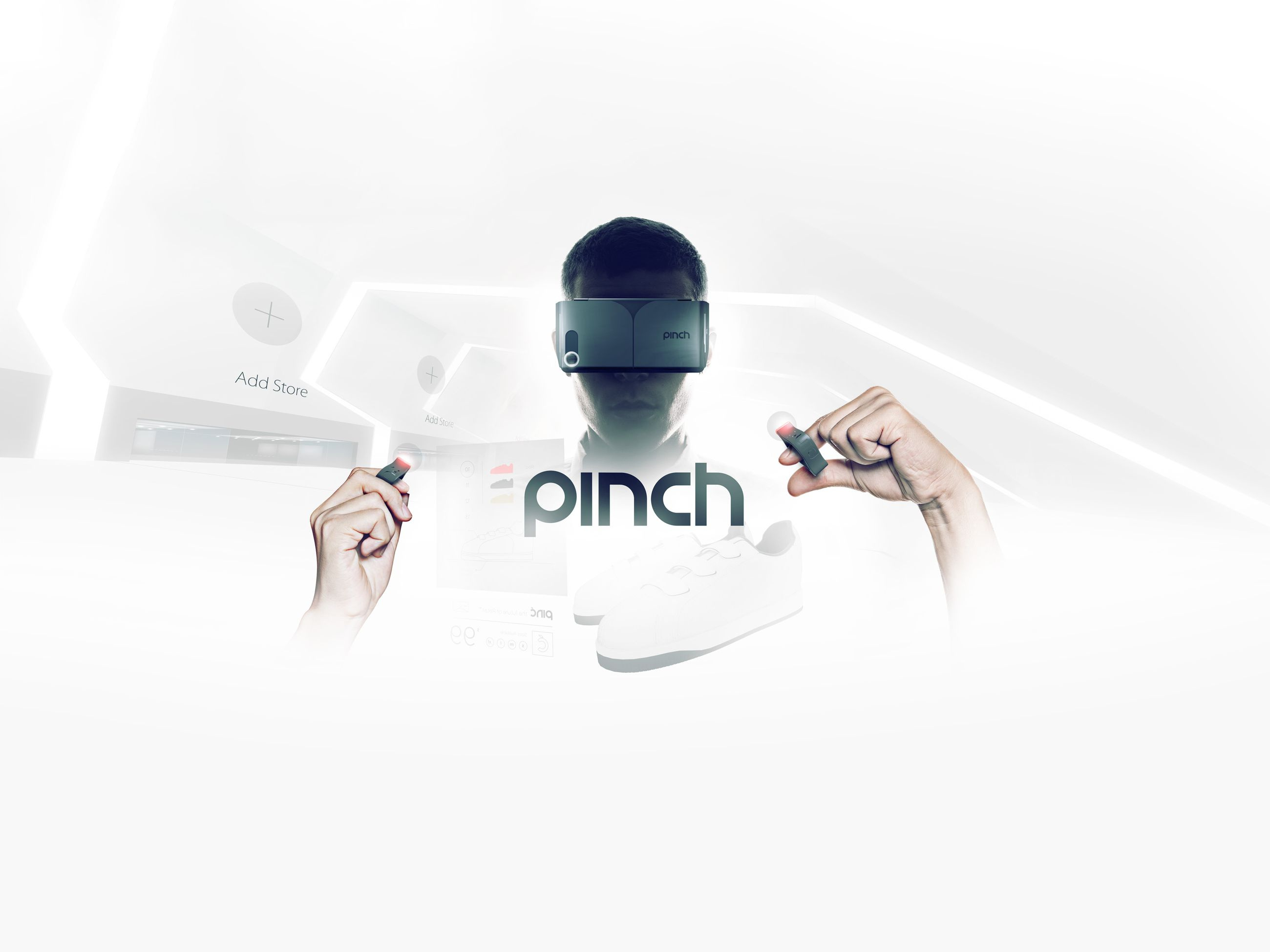 Pinch VR Operating System UX/UI Mockup & Simulation