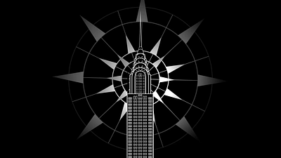 The Chrysler Building Motion Graphic animation architecture brand identity branding design graphic design motion graphics real estate ui vector