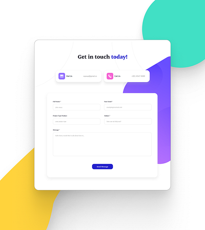 Daily UI - CONTACT US 028 #dailyui 028 contact us dailyui design ui uidesign ux