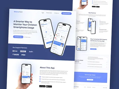 App Landing page design app app landing app landingpage app ui app uiux design landing page landingpage saas ui ui design ui kit uiux user experience user interface ux uxdesign web web design website