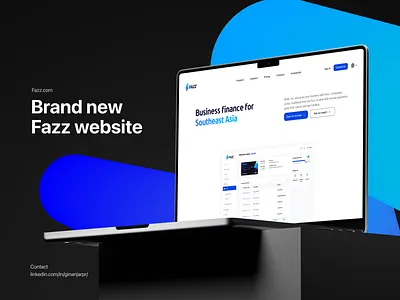 2022 New Fazz Website design landing page mockup ui website