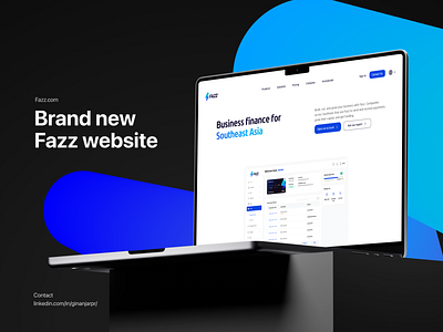 2022 New Fazz Website design landing page mockup ui website