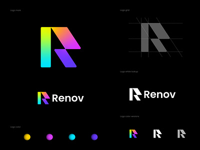 Logo Design - Letter R + Tech Logotype Concept branding design identity logo logo design logodesign logos logotype