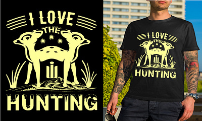 I love the hunting. T-Shirt Design mount