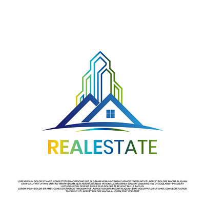 Real Estate Logo Design branding flat logo graphic design icon logo identity design logo logo design logo mark minimal logo modern logo real estate logo symbol ui
