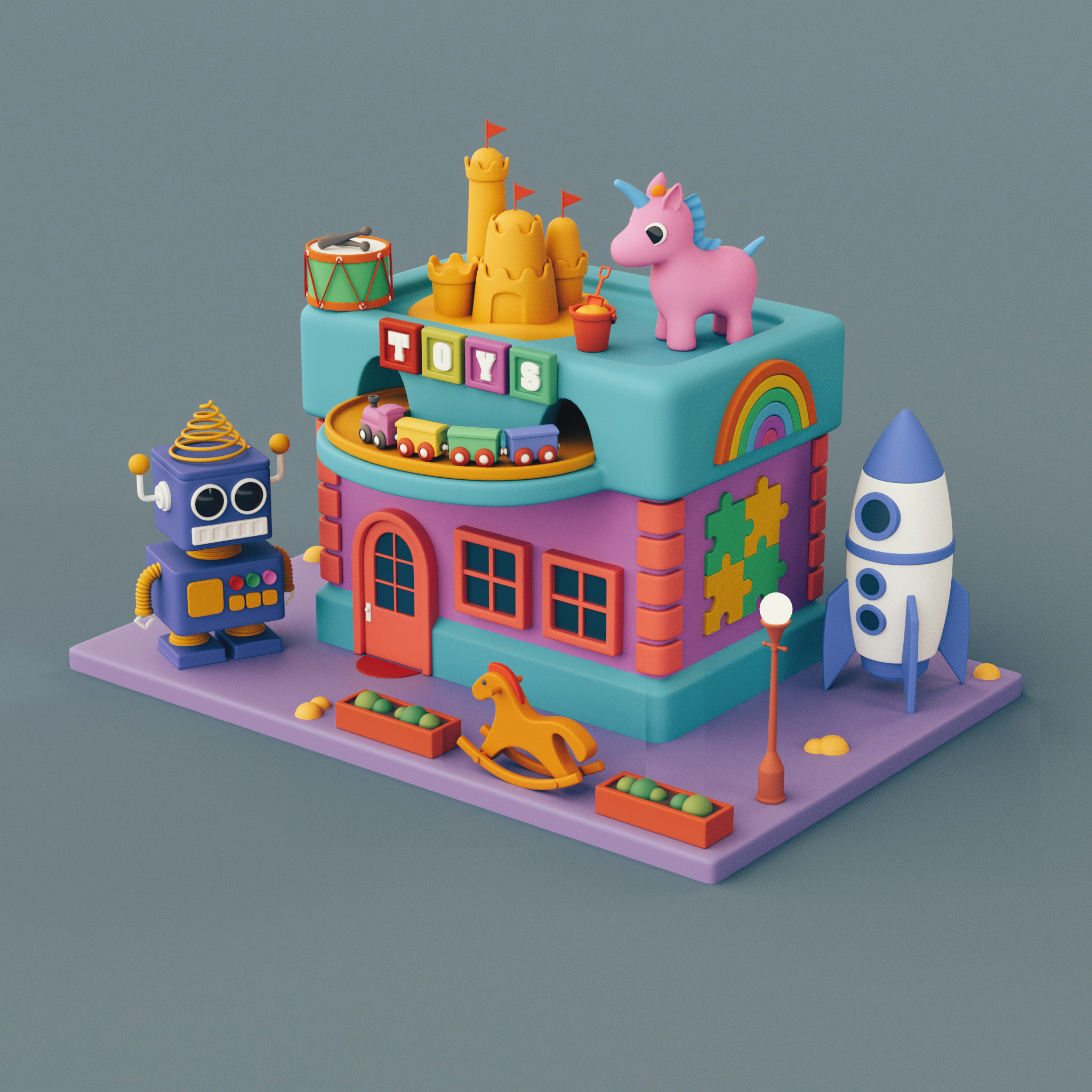 Toy Shop stylized toy toy shop