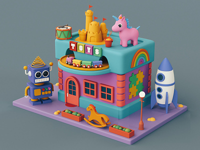 Toy Shop stylized toy toy shop