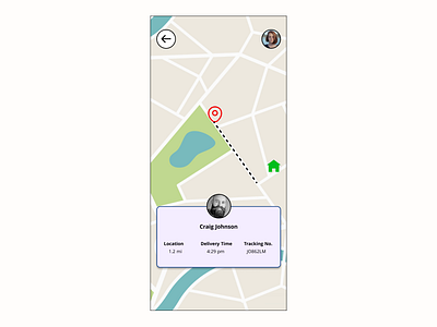 Daily UI 020 - Location Tracker app branding daily ui 16 dailyui design figma graphic design illustration location location tracker logo ui vector