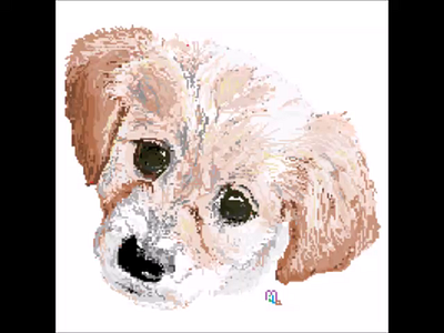 cachorro con paint design dibujo drawing illustration paint