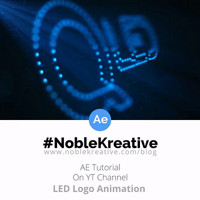 LED Logo Animation in After Effects | Project File after effects animation logo logo animation motion graphics